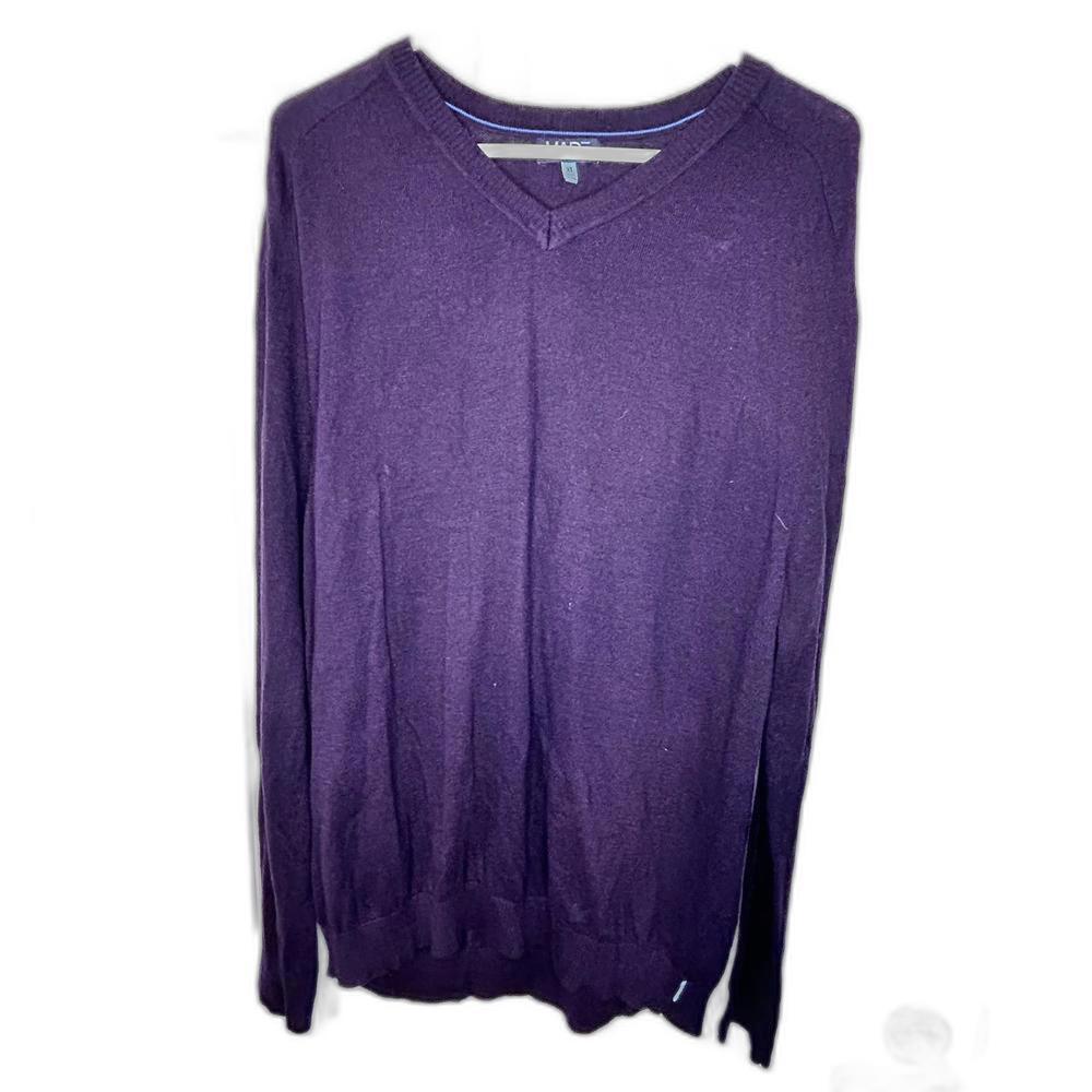 Made Cam Newton‎ Purple v-neck lightweight sweater men's size XL